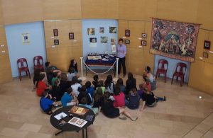 2012 France exhibition - Lecture with school children
